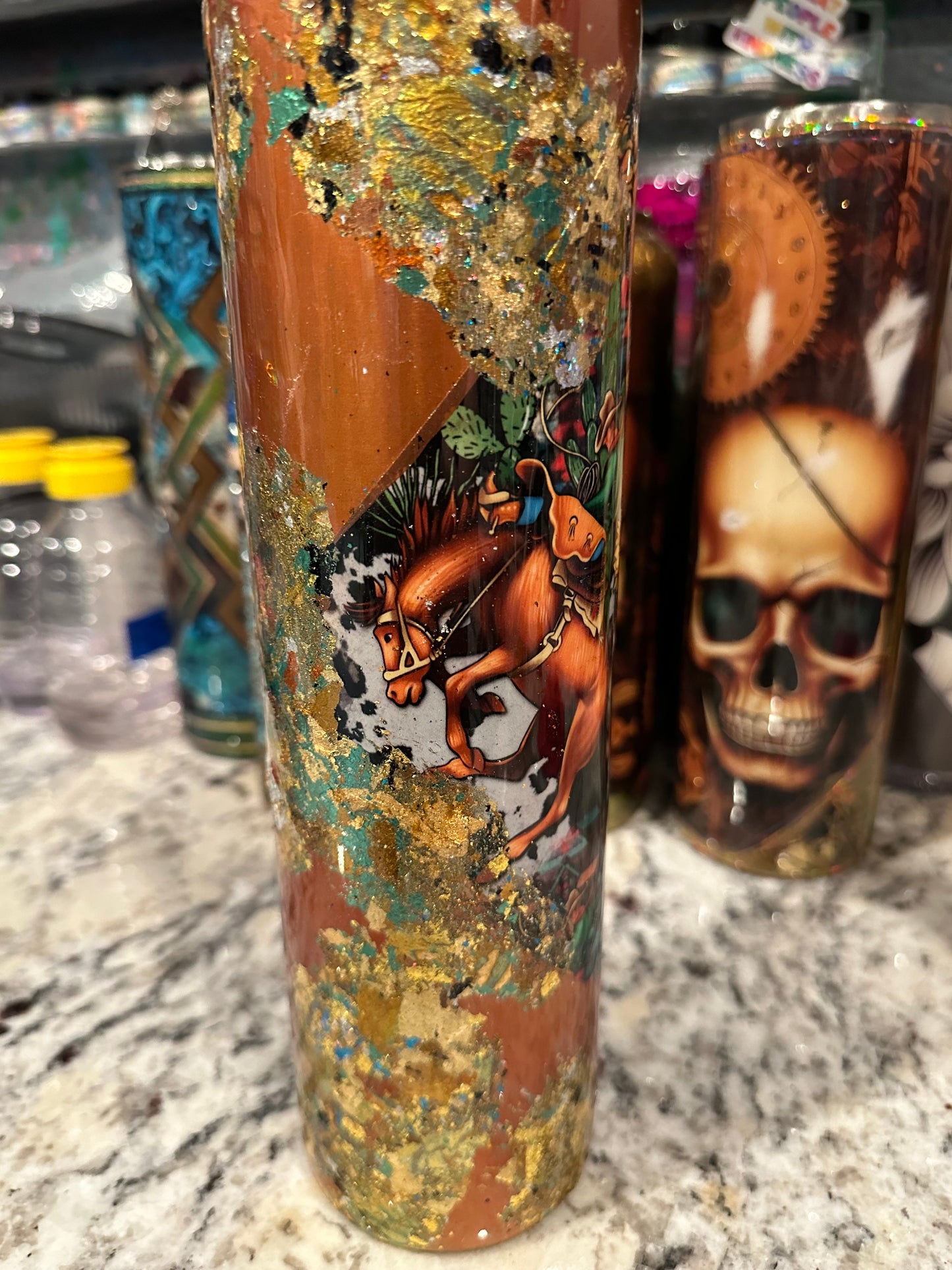 35 oz western tumbler