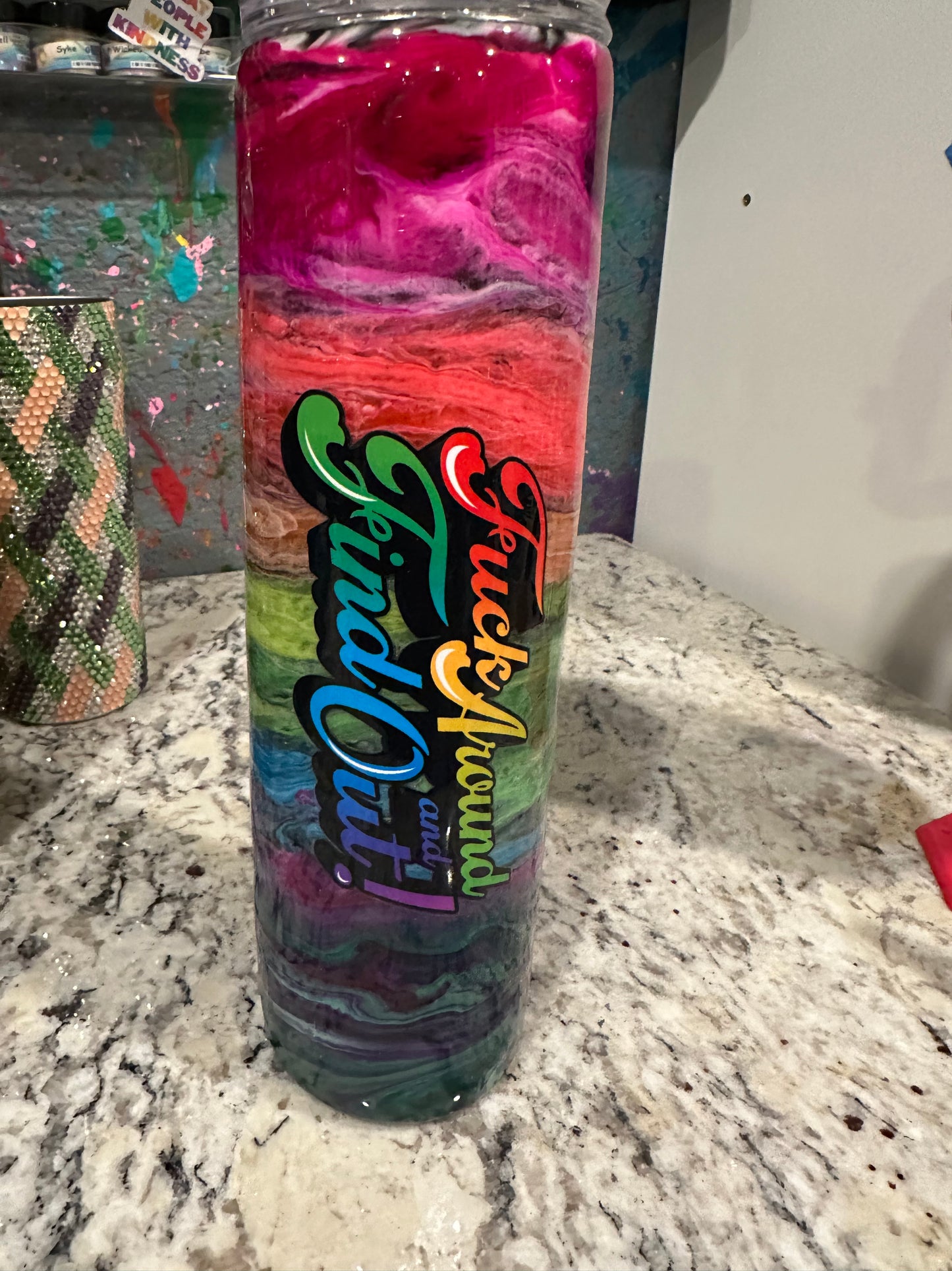 R 350Z NEON RAINBOW FAAFO