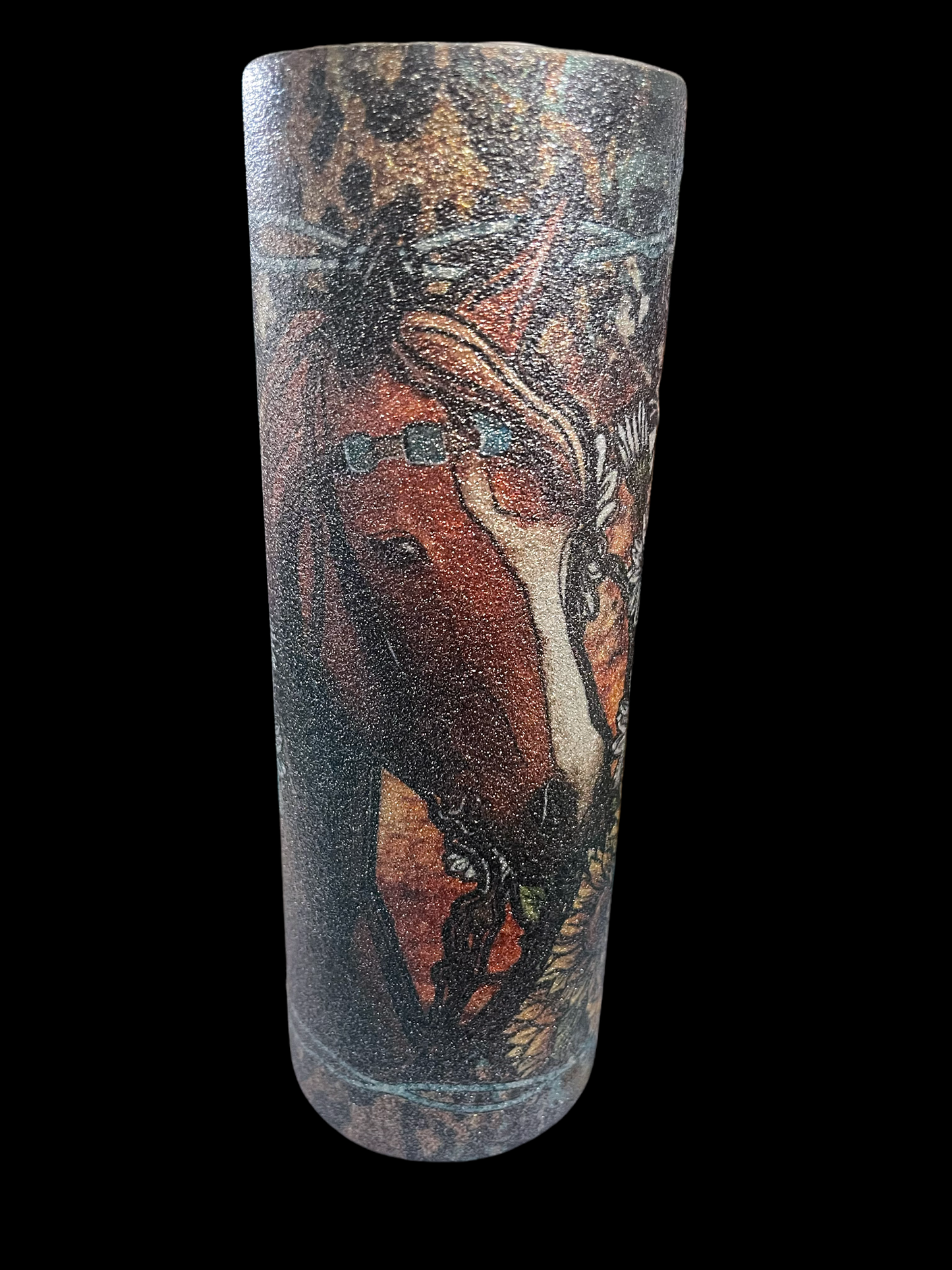 COUNTRY FLORAL HORSE 20 OZ SKINNY TUMBLER